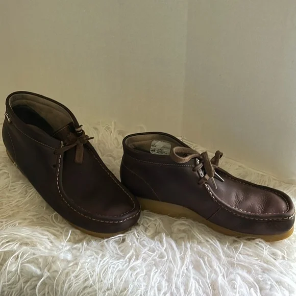 Clarks Shacre Boots Men\'s 10.5M Brown Leather Ankle Chukka Boots Clarks Collection Men main image 4